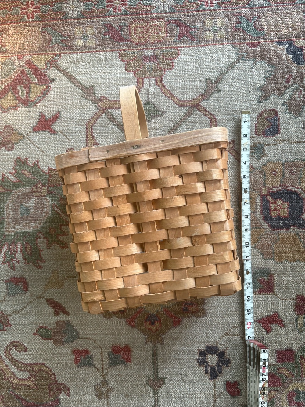 Woven Wall Basket in Natural Tan - Decorative Home Accent